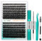 GEMERRY Extension Cils Kit Faux Cils Individuel 60D/80D Extension de Cils Bouquet Cils Natural D Curl 10-18 mm avec Colle et Scellements Applicateur Pince DIY Kit Faux Cils(60+80D-D-10-18mm-Set)