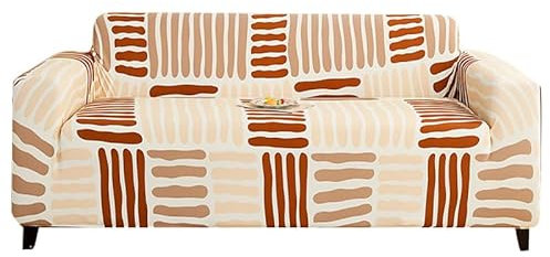 Sofaschoner Rot Gelb Sofaüberwurf Weich Spandex Sofaschoner rutschfest Couch Überwurf Waschbare Sofa Überzug Sofabezug mit Elastischen Riemen Sofabezug L Form Universelle 1 Sitzer