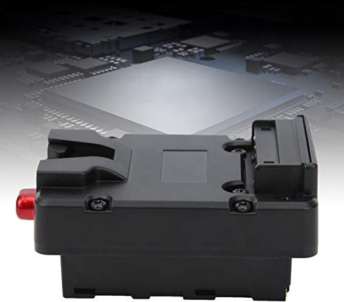 Battery Adapter V Mount to NP‑F Converter with D‑tap Port Safety Lock for Monitor Fill Light