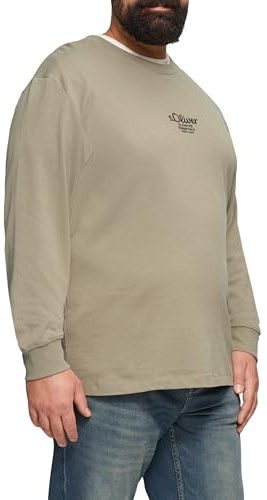 s.Oliver Langarmshirt mit Logo-Stickerei