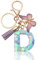 CHUQING Porte-clés lettre fille porte-clés lettre initiale cadeau femmes porte-clés papillon, violet, lilas, lila-d, S