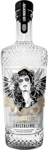 Cristalino Premium Tequila Reposado | Los Muertos | Fassreifung im amerikanischen Eichenfass | Hergestellt in Jalisco/Mexiko | 0,5 Liter-Flasche | hochwertiges Design | 35% Vol