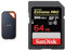 SanDisk Extreme PRO Portable SSD externe SSD 4 TB & Extreme PRO SDHC UHS-II Speicherkarte V90 64 GB