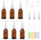 ZOCONE 6 Stück Nasenspray Flasche Leer 10ml Zerstäuber SprühFlasche Nase mit Sprühköpfe Etikett Trichter Nasenspray Zerstäuber Glas Nasenspray Leerflasche Nasensprühflaschen für Parfüm Kochsalzlösung