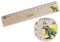 Holz Lineal 15cm - Dino Dinosaurier - Tyrannosaurus Rex mit Name | Geschenk zur Einschulung Jungs - 15 cm - Holz - klein grundschule schulbedarf holzlineal holz-lineal kinder 15 cm kleines