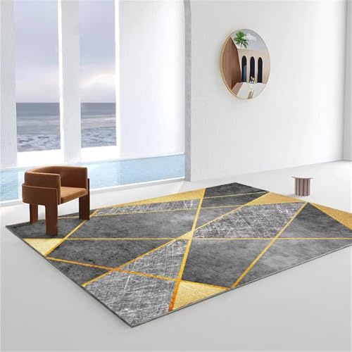 RUGMRZ Tappeto Lavanderia Modern Geometry Salon Short Pile Anti scivolo, Anti fouling e 200X250CM