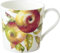 IHR - BOJ 1052460 - Kaffee Becher, Home Grown Apples, Äpfel, Porzellan, Bone China, 9cm x 9cm, spülmaschinen- und mikrowellengeeignet, 350ml