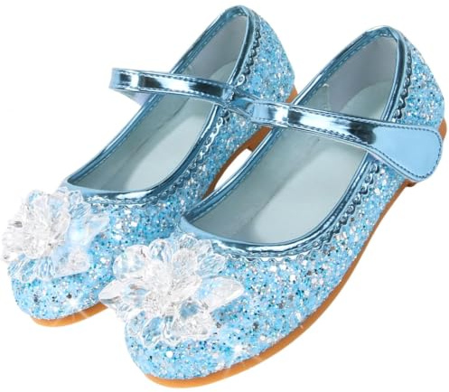 Vorkhuaeri Kinderschuh Prinzessin Schuhe ELSA Mädchen Flache Sportschuhe für Kinder Tanz Turnschuhe Prinzessin Kostüm Schuhe für Dress Up Party Cosplay | Schuhe, Kostüm, Party, Cosplay, Hochzeit