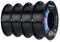 Creality CR-PETG Filament 1.75mm 4kg Schwarz, 3D Drucker Filament PETG, Maßgenauigkeit +/-0,02mm Vakuumverpackung Ordentliche Spule (4 x 1kg Spule, Schwarz)