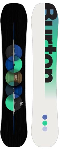 Burton Snowboard Herren Custom Flying V Herren – Größe 162 breit – Schwarz