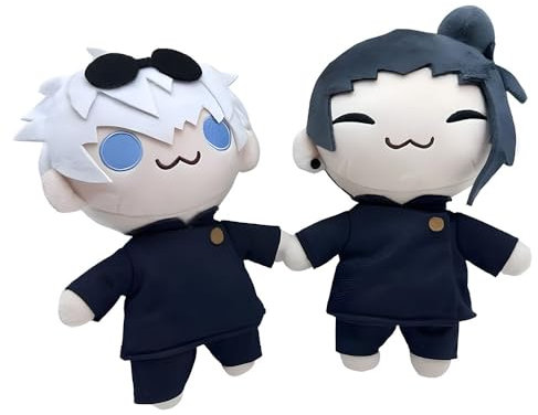 wiztex J-ujutsu K-aisen Plüschtier, YouTube-Video Anime Stuffed Animal, Kuscheltiere für Jungen und Mädchen (Gojo and Geto)
