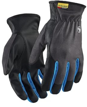 BLAKLADER Lot de 12 paires de gants de travail tactiles 2873 - Gris anthracite 10 - Gants de travail