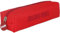 DOHE - Einfaches Federmäppchen für die Schule - 1 Fach, rechteckiges Mehrzweck-Federmäppchen, 21 x 6 x 6 cm, Reißverschluss, aus strapazierfähigem Polyester - Colour Vibes Rot