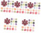 SHINEOFI 5 Sätze Künstliche Blumen Blütenkopf Zum Basteln Blumen- Mini Künstliche Blüten Artificial Flower Гирлянда Blumenkranz Selber Machen Blumen Zum Basteln Polyester 50 Stück * 5