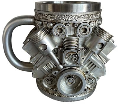 Insulated Travel Cup - Original Style Motor Mug, Heavy Duty, Retro | Solid Cup for Coffee, Beer or Hot & Cold Drinks, Portable Accessories for Work, Car and Outdoor