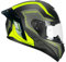 CGM Casco full face, 330G RIOT SPORT Nero Giallo fluo opaco, L (59-60cm)