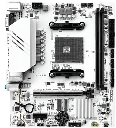 Placa Base B450M Pro con procesador DDR4 de Doble Canal, Memoria AM4, M.2 NVME (Compatible con CPU 5500, 5600 y 5600G)