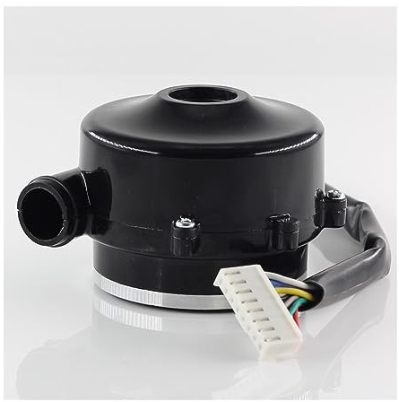 NGBFF Gebläse Lüfter, DC 12V 24V Bürstenloses Hochdruck-Radialgebläse mit Sauganschluss bis zu 9,5 kPa, Luftkissenmaschine(12V Blower)