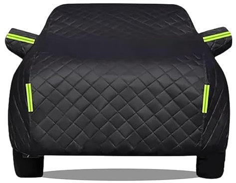 XLKWNNAD Autoabdeckung FüR Mercedes Benz C 180 Kompressor, Hagelschutz Outdoor Autoabdeckungen Atmungsaktiv Mit Uv-Schutz Winterfest Nachtreflexionsstreifen ZubehöR,Black
