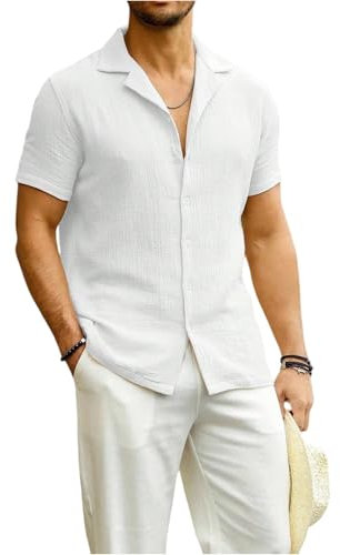 Angebote des Tages Heute Kurzarm Poloshirt Polohemd Herren Oversized Tshirt Laufshirt Muskelshirts Combat Shirt T Bedrucken Lassen T Shirt Herren Arbeitskleidung Tshirt Weiss Weiß,M