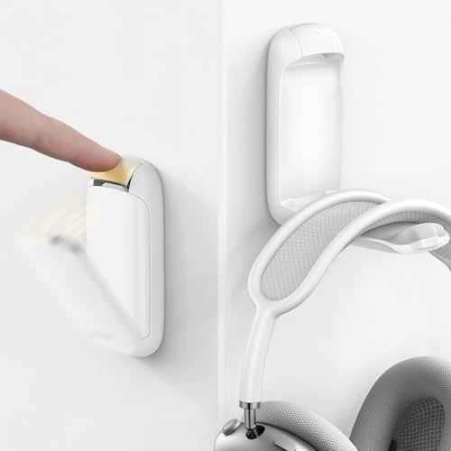 Lamicall Headset Halterung, Kopfhörer Halter - [Faltbar & Klein] Selbstklebender Gaming Headset Ständer für Schreibtisch/Wand, Kopfhörerhalter Headphone Haken Kleben für Airpods Max, Gaming Zubehör