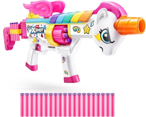 Zuru Dartblaster X-Shot Blastercorn Rizz Master mit 24 Darts Einhorn