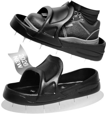 youkzuan Nagelschuhe Spikes (EU40-44) | Schnell Slip-On Spike Schuhe für Ausgleichsmasse Boden | Nivelliermassen, Epoxid-Decklacke, Betonharz und Epoxid-Bodenbeschichtung