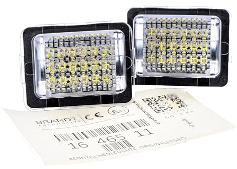 BRANDT AUTOMOTIVE Kennzeichenleuchten LED kompatibel mit Mercedes Benz E-Klasse W212 C207 S212 A207 CLA C117 CLS C218 Coupe X218 Shooting Brake Kennzeichenbeleuchtung