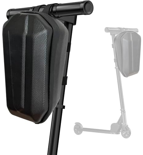 VPRO Borsa per scooter elettrico con guscio rigido, materiale EVA, 3 l, nero, 24 x 13 x 11 cm, cerniera bidirezionale