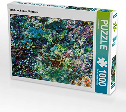 CALVENDO Puzzle Seesterne, Bathala, Malediven 1000 Teile Lege-Größe 64 x 48 cm Foto-Puzzle Bild von Andrea Hess