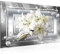 Runa Art Tableau Lis Fleurs Moderne Tableau Decoracion Murale - Abstrait Gris Beige Salle 021714c