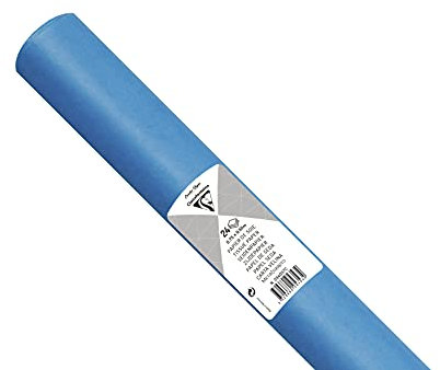 Clairefontaine 394057C - Rolle mit 24 Bogen Seidenpapier 18g, 50x75 cm, ideal für Bastelaktivitäten, DIY-Projekte und Verpackungen, wasserfest und säurefrei, 1 Rolle, Petrolblau