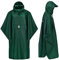 HOCK Regenponcho Extra Lang mit Kapuze - 100% Wasserdicht - Leichter Regenmantel Wandern für Damen & Herren - Regencape (grün, L/XL)