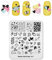 KADS Nail Art Image Stamping Plates DIY Manicure Template Image Plate for Nail (FE017)