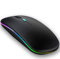 ISMMIK Wireless Bluetooth Mouse Compatible with Laptop/Macbook/iPad/iPhone (iOS13.1.2 and Later) / Android/PC, Rechargeable Mini Silent Mouse for Windows/Linux, 3 DPI Adjustable Bluetooth 4.0 Black