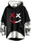 Hello MrLin Herren-Techwear, Hip-Hop-Kapuzenpulli, Japanische Streetwear, Patchwork, Urban-Pullover, Schwarz , XXXL