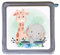 MeinBaby123® Schutzfolie kompatibel mit Toniebox | Schutzcover selbstklebend | Aufkleber passgenau I Folie Sticker I Toniebox Zubehör | Niedliche Giraffe und Elefant