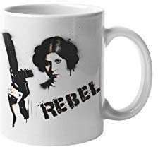 Keramiktasse mit Leia Rebel Blaster, Geschenkidee, 313 ml