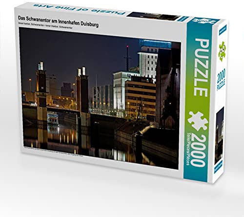 CALVENDO Puzzle Das Schwanentor am Innenhafen Duisburg 2000 Teile Lege-Größe 90 x 67 cm Foto-Puzzle Bild von Joachim Petsch