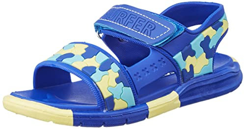 Chicco, Sandales pour Fille, avec Fermeture à Double Scratch, Idéales pour la Mer ou la Piscine, Chaussures pour Filles, Conçues en Italie, Bleu, 22 EU