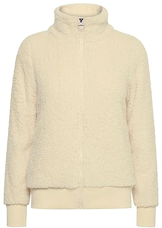 OXMO OXAnneka Damen Sweatjacke Jacke mit Teddyfutter Stehkragen Reißverschluss Eingrifftaschen Regular fit
