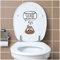 Deko Aufkleber WC Deckel Toilettendeckel Bad Badezimmer Klo Funsticker Toilettensitz Klodeckel lustiger Spruch selbstklebend (R173-12 Krümel in der Spalte)