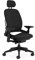 Steelcase Leap Ergonomischer Bürostuhl mit LiveBack Lumbalstütze, flexibler Rückenlehne, anpassbarer Kopfstütze Onyx Schwarz, 62 X 68 X 117