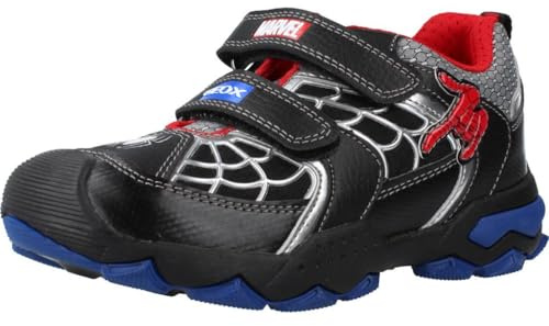 Geox Sneaker BULLER, Glattleder, Schwarz, Kinder EU 34