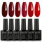GZSYY Gel UV Nagellack 10ML Nagellack Rot Farbgel für Gelnägel 6PCS Schellack Nagellack Gelfarbe Set für Gel Nägel