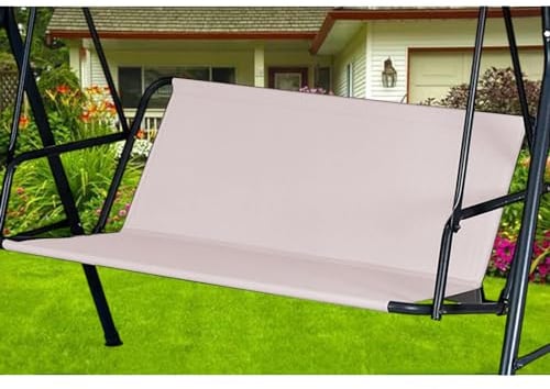 Hollywoodschaukel Sitzfläche Ersatz, Hollywoodschaukel Sitzbezug, Ersatz-Schaukel Sitzbezug für Hollywoodschaukel, Stoff für Hollywoodschaukel Sitzfläche 600D-Oxford-Gewebe (148*52*52cm,Weiß)