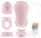 Hylat Baby Komplett-Set: Baby Badewanne mit Gestell, Badesitz und Abfluss, Kinder-Toilettensitz, Töpfchen, Kinderschemel - TÜV Rheinland zertifiziert, alles für Pflege und Hygiene - Lite-Kollektion