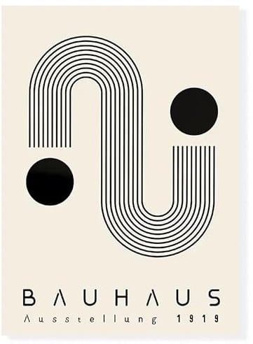 TANYANG Minimalistische Wandkunst, Böhmisches Bauhaus, Abstraktes Hd-Leinwand-Poster, Druck, Heim-, Schlafzimmer- Und Wohnzimmerdekoration, A4 30X40Cm Kein Rahmen