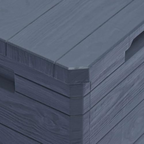 Ailgely Garten Aufbewahrungsbox Outdoor Box Wasserdicht Gartenbox Auflagenbox, Kissenbox für Garten Balkon und kleine Flächen Anthrazit 90 L