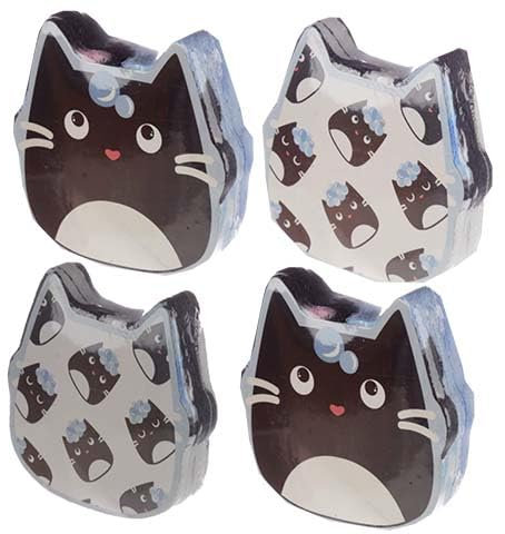 KAMACA 4er Set Magisches Handtuch Baumwolle Zaubertuch für Kinder Zauberhandtuch Mitgebsel Geschenkidee Kindergeburtstag Geschenk (4er Set Katzen)